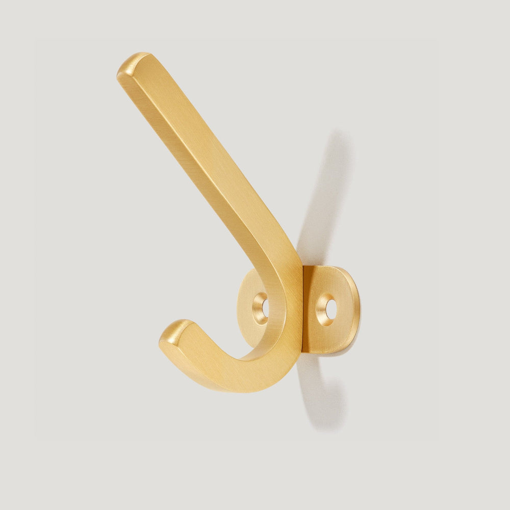 Solid Brass Circular Hooks  Round Brass Hooks – Plank Hardware